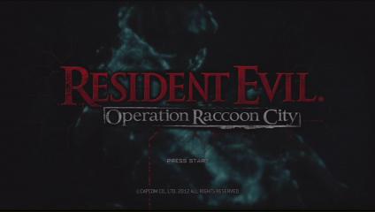 Resident Evil: Operation Raccoon City Title Screen